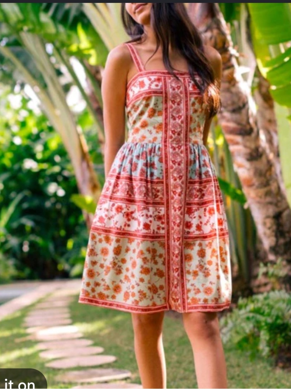 Gal Meets Glam Gianna Patchwork Printed Sundress Size 6